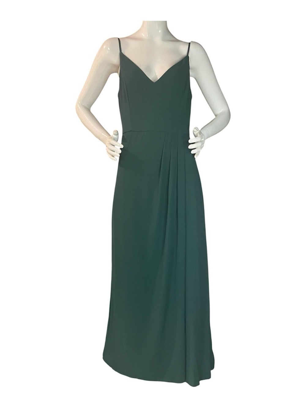 Celébrate DB studio Deep Green Spaghetti Strap Maxi Dress